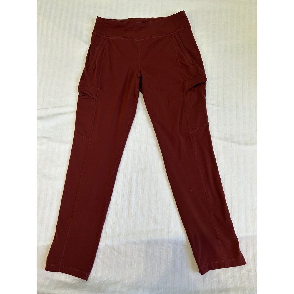 Duluth Trading Co Noga Classic Cargo Pants Burgundy Red Womens Medium x 31